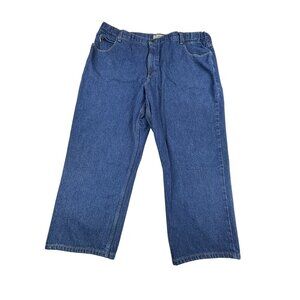 L.L. Bean Men's Comfort Waist Jeans 44X30 Blue 100% Cotton